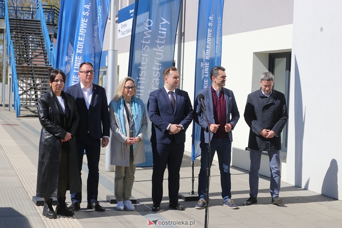 Kolej w Ostrołęce - wizyta wiceministra infrastruktury Piotra Malepszaka [24.04.2026] - zdjęcie #22 - eOstroleka.pl