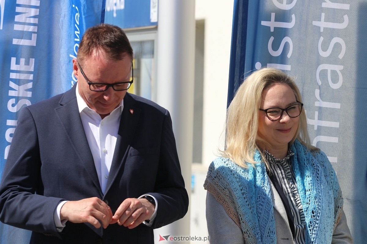 Kolej w Ostrołęce - wizyta wiceministra infrastruktury Piotra Malepszaka [24.04.2026] - zdjęcie #10 - eOstroleka.pl
