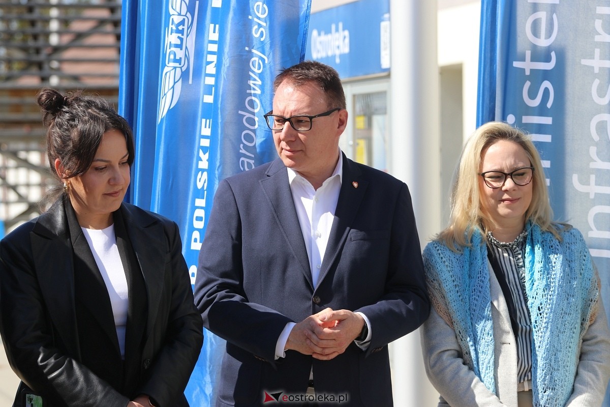 Kolej w Ostrołęce - wizyta wiceministra infrastruktury Piotra Malepszaka [24.04.2026] - zdjęcie #1 - eOstroleka.pl