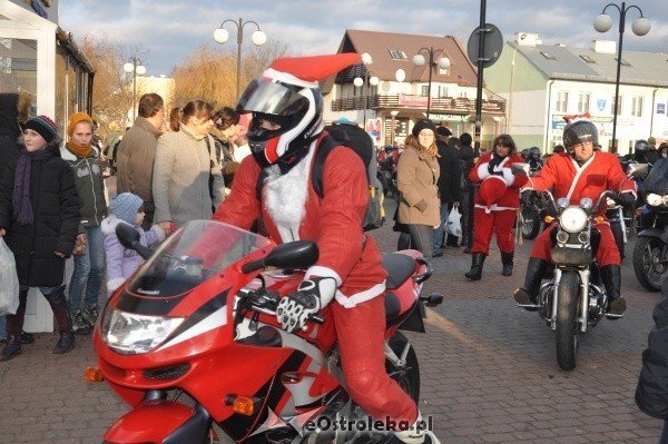 Moto Mikołaje 2011: Ponad 100 mikołajów pojawiło się dziś w Ostrolęce [3.XII.2011] - zdjęcie #16 - eOstroleka.pl