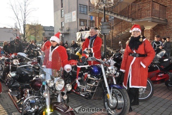 Moto Mikołaje 2011: Ponad 100 mikołajów pojawiło się dziś w Ostrolęce [3.XII.2011] - zdjęcie #31 - eOstroleka.pl