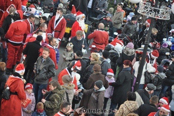 Moto Mikołaje 2011: Ponad 100 mikołajów pojawiło się dziś w Ostrolęce [3.XII.2011] - zdjęcie #9 - eOstroleka.pl