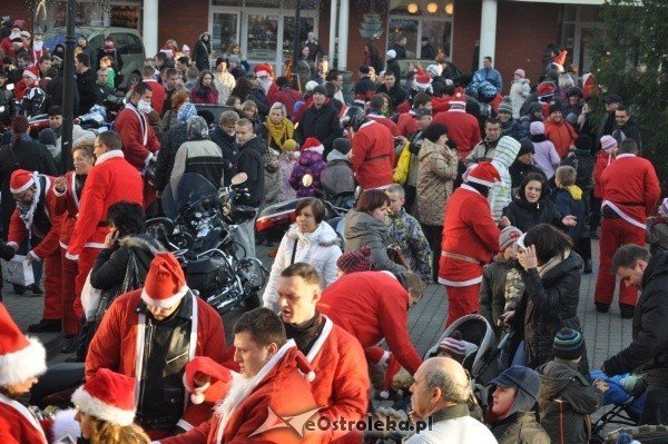 Moto Mikołaje 2011: Ponad 100 mikołajów pojawiło się dziś w Ostrolęce [3.XII.2011] - zdjęcie #5 - eOstroleka.pl
