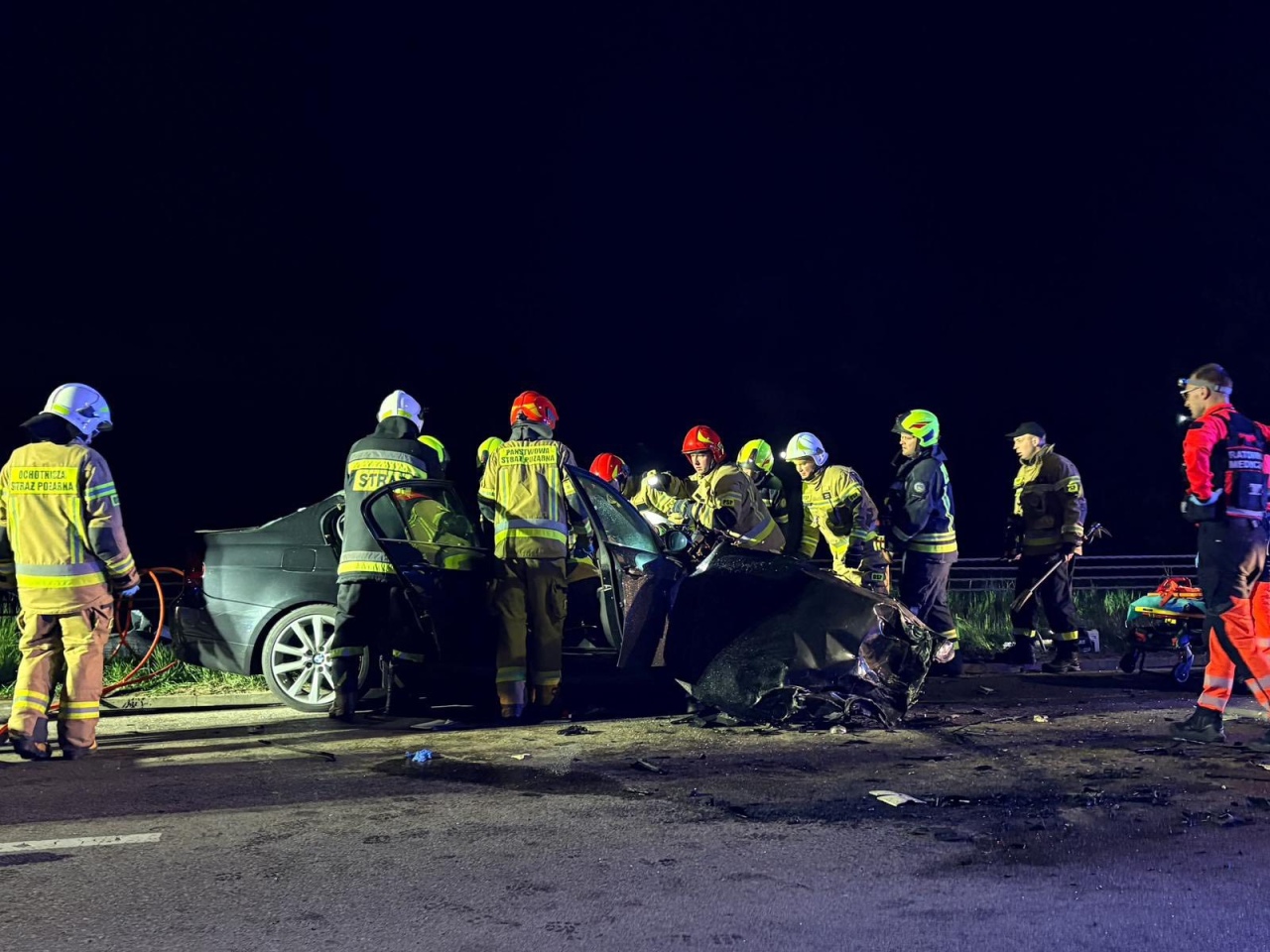 Czołówka BMW z ciężarówką na DW645 [15.05.2026] - zdjęcie #1 - eOstroleka.pl