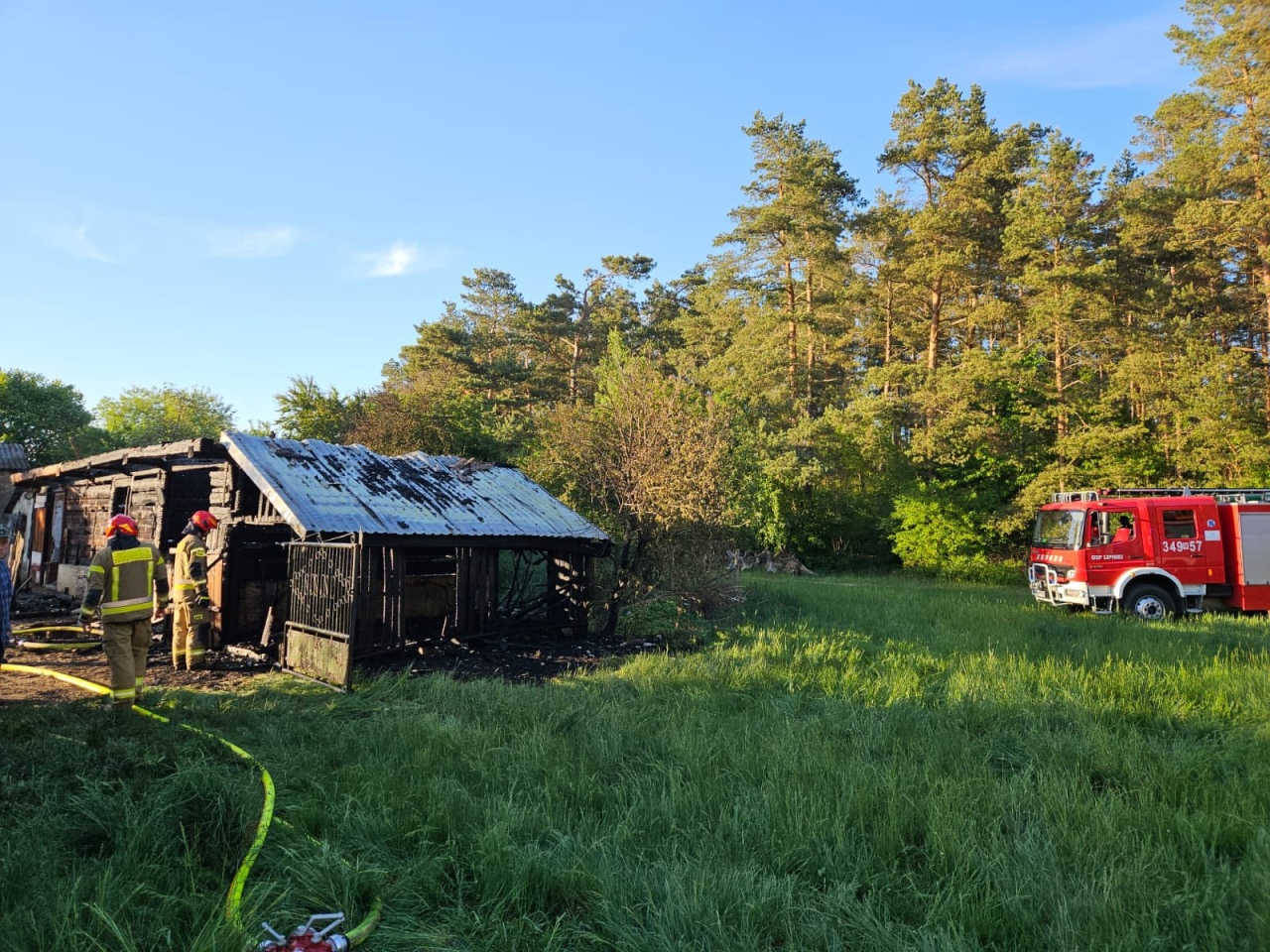 Pożar w Serafinie [22.05.2026] - zdjęcie #11 - eOstroleka.pl