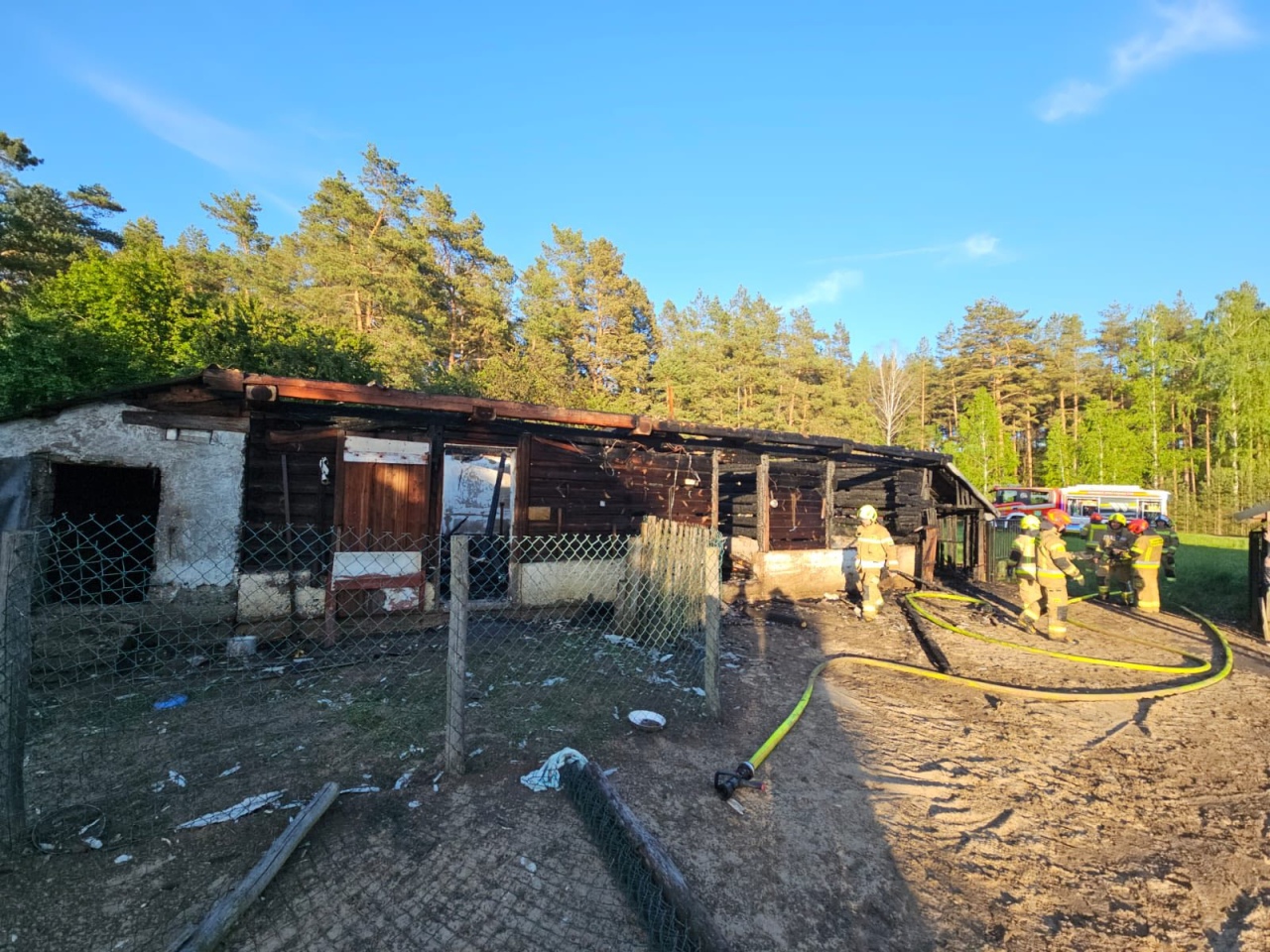 Pożar w Serafinie [22.05.2026] - zdjęcie #1 - eOstroleka.pl