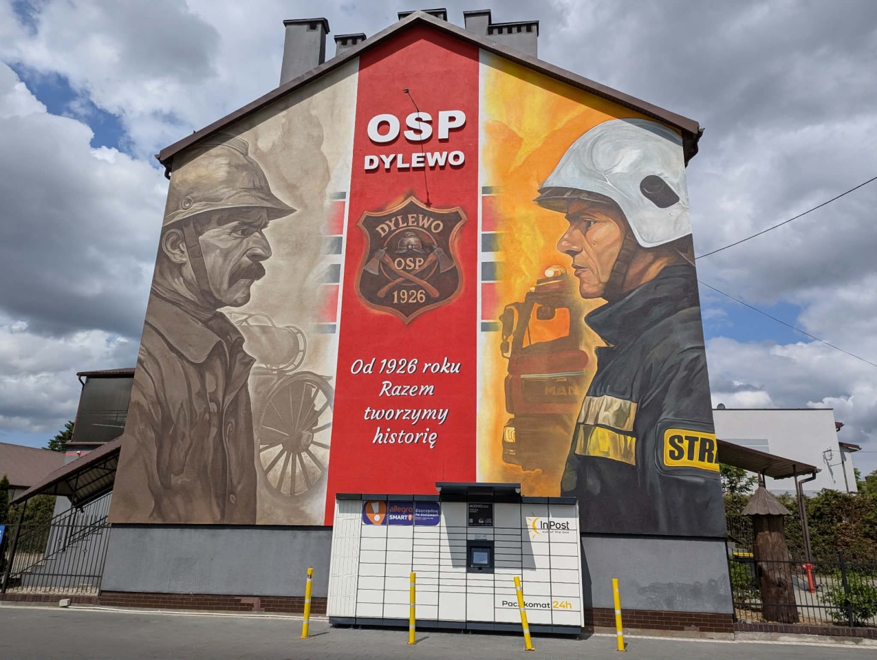 Mural w Dylewie na 100-lecie OSP [31.05.2026] - zdjęcie #3 - eOstroleka.pl