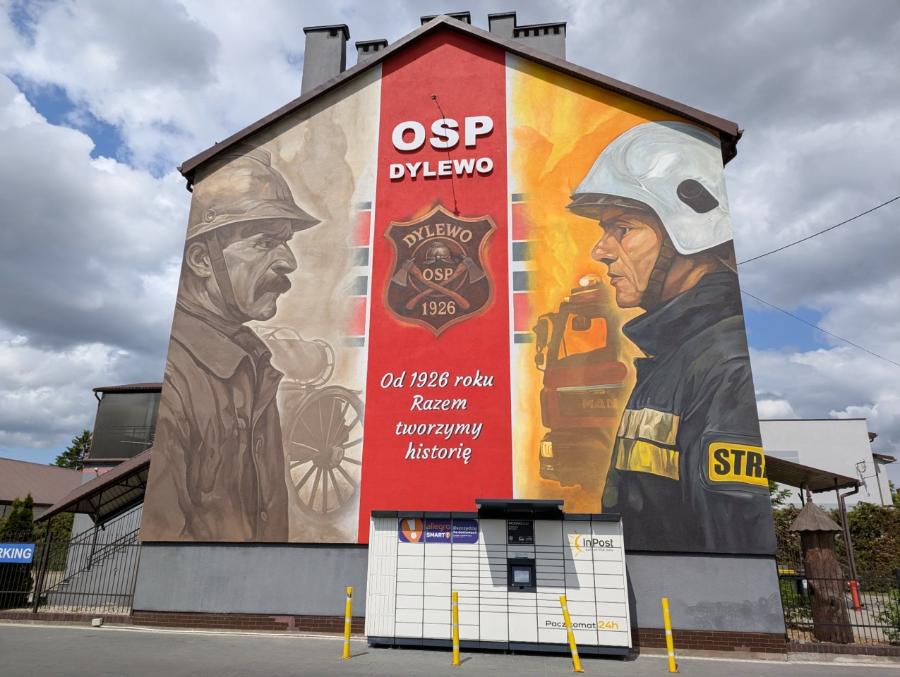 Mural w Dylewie na 100-lecie OSP [31.05.2026] - zdjęcie #2 - eOstroleka.pl