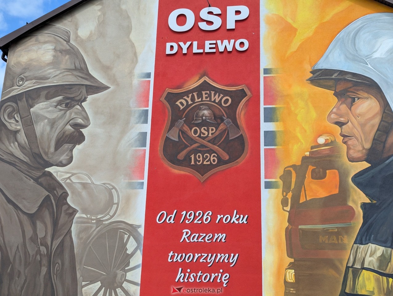 Mural w Dylewie na 100-lecie OSP [31.05.2026] - zdjęcie #8 - eOstroleka.pl