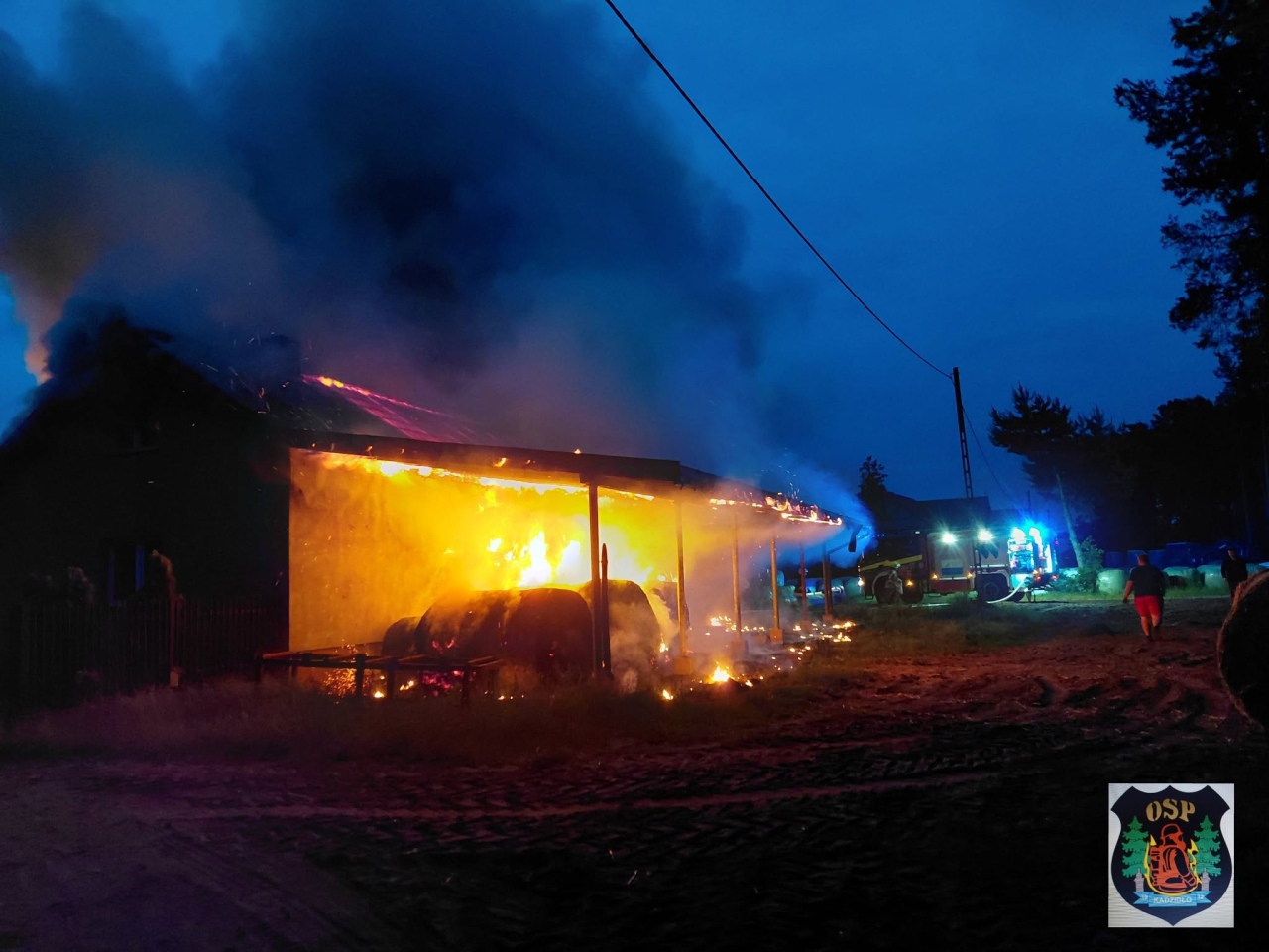 Pożar w Tatarach [10.06.2026] - zdjęcie #2 - eOstroleka.pl
