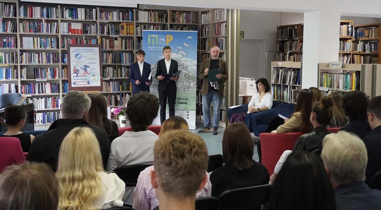 34. Ostrołęcki Konkurs Poetycki „Pierwszy krok w poezję”. Młode talenty nagrodzone [17.06.2026] - zdjęcie #17 - eOstroleka.pl