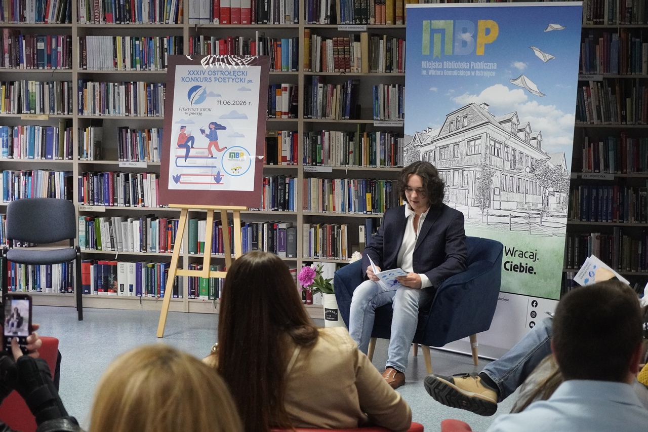 34. Ostrołęcki Konkurs Poetycki „Pierwszy krok w poezję”. Młode talenty nagrodzone [17.06.2026] - zdjęcie #12 - eOstroleka.pl