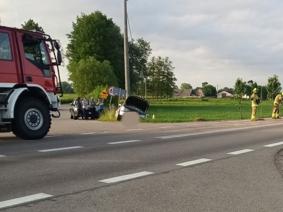 Wypadek w Wykrocie [18.06.2026] - zdjęcie #2 - eOstroleka.pl