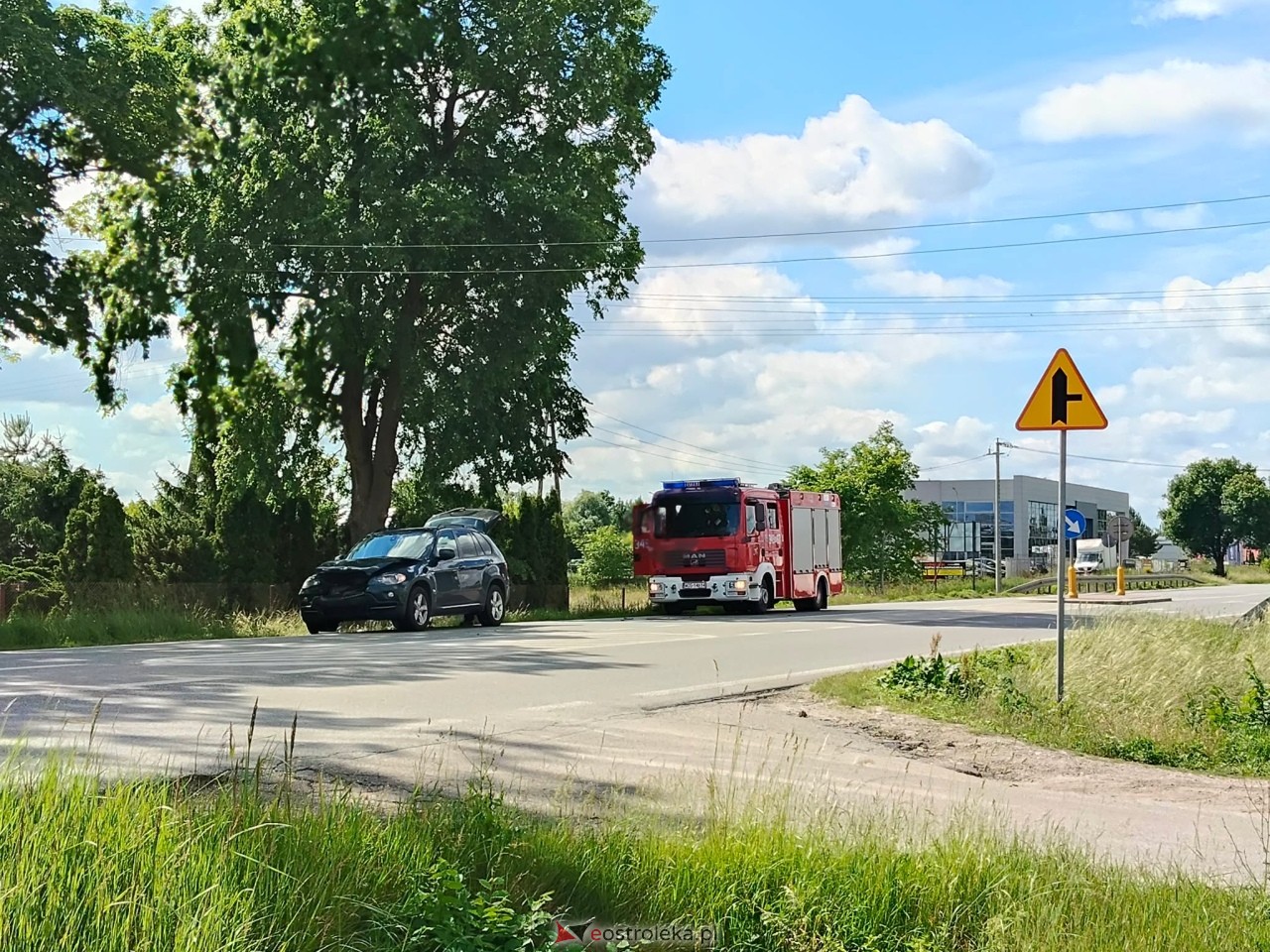 Kolizja w Olszewie-Borkach [19.06.2026] - zdjęcie #1 - eOstroleka.pl
