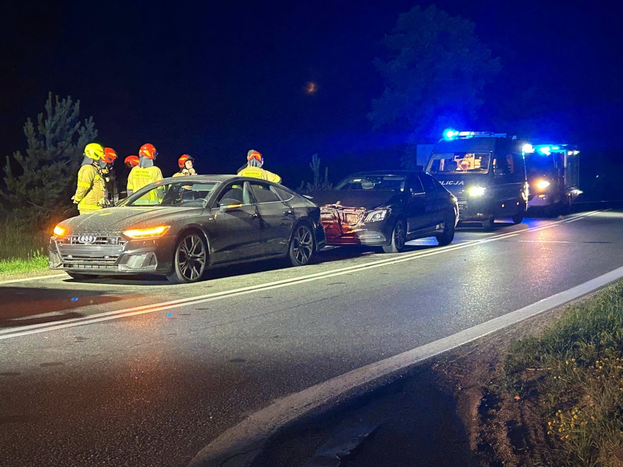 Wypadek w Zamościu na DW627 [20.06.2026] - zdjęcie #2 - eOstroleka.pl
