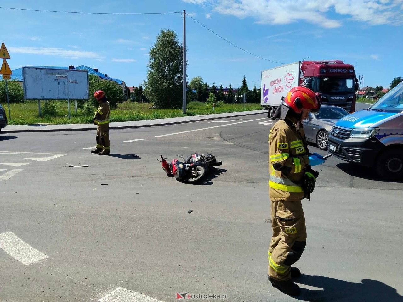 Wypadek w Nowej Wsi [22.06.2026] - zdjęcie #4 - eOstroleka.pl