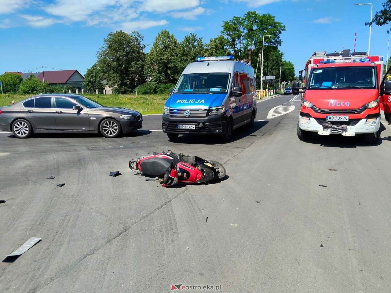 Wypadek w Nowej Wsi [22.06.2026] - zdjęcie #1 - eOstroleka.pl