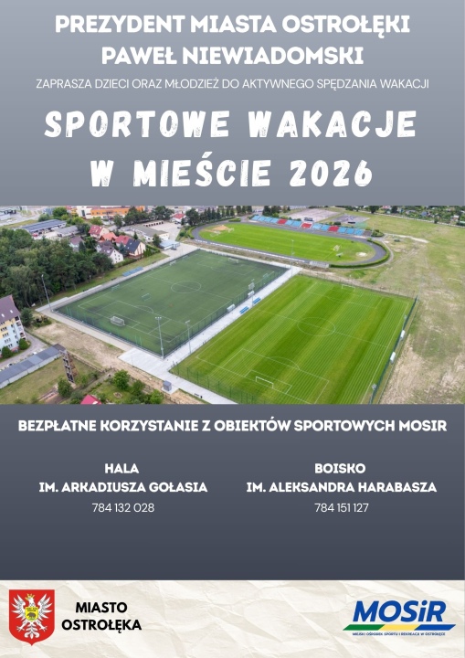 Sportowe wakacje w mieście 2026 - zdjęcie #1 - eOstroleka.pl