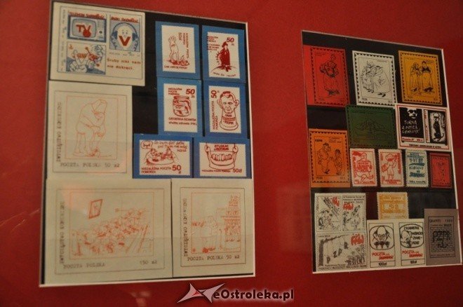 Muzeum Kultury Kurpiowskiej: Wystawa znaczków Podziemna droga do okrągłego stołu [13.XII.2011] - zdjęcie #15 - eOstroleka.pl