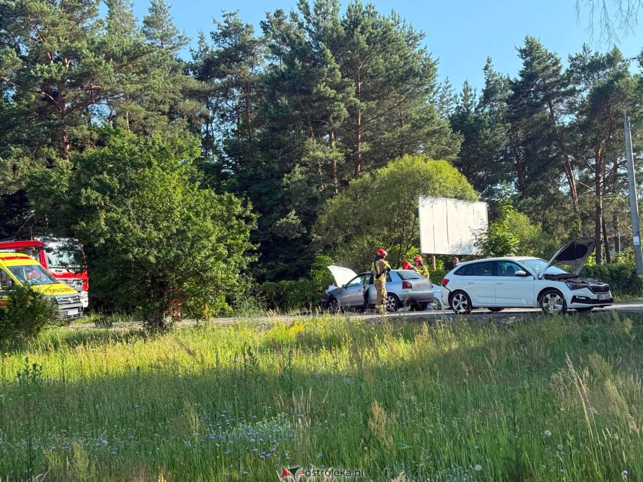 Wypadek w Zabrodziu [27.06.2026] - zdjęcie #10 - eOstroleka.pl