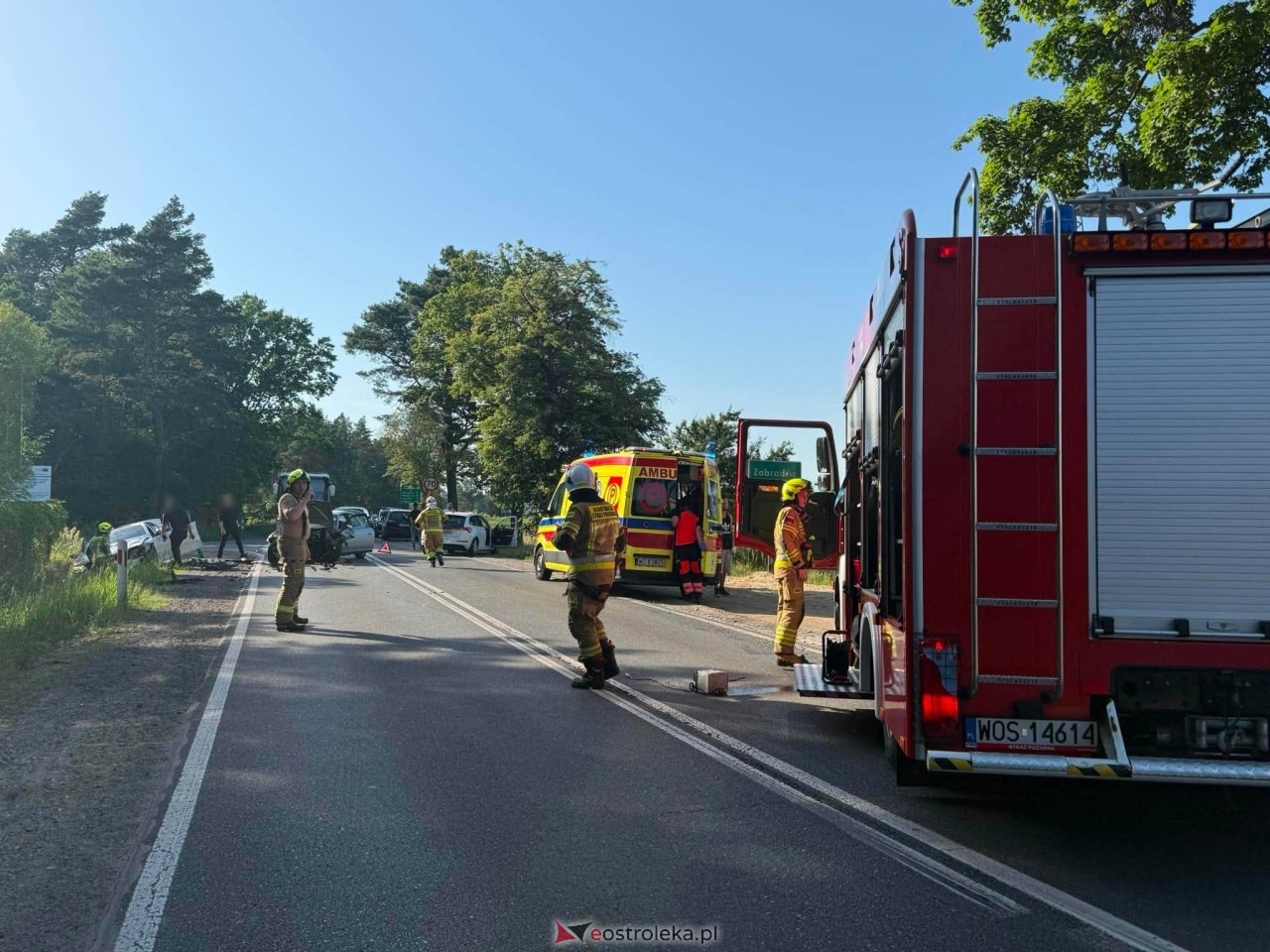 Wypadek w Zabrodziu [27.06.2026] - zdjęcie #9 - eOstroleka.pl