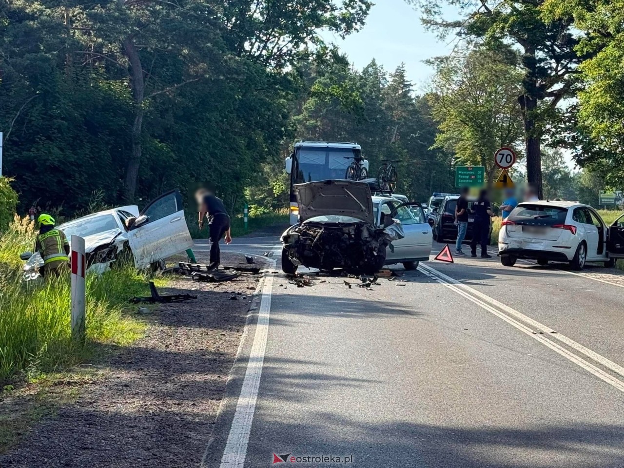 Wypadek w Zabrodziu [27.06.2026] - zdjęcie #7 - eOstroleka.pl