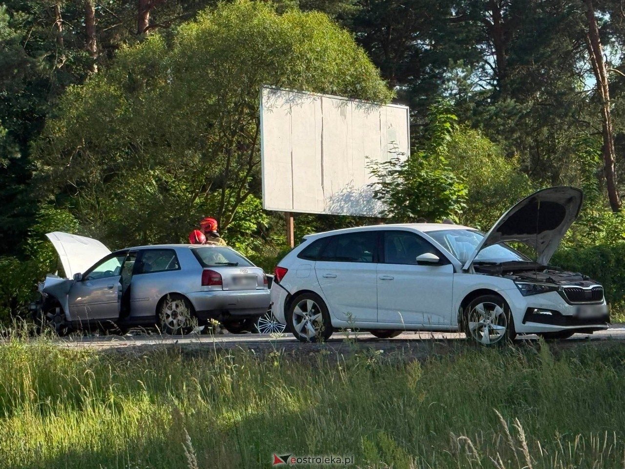 Wypadek w Zabrodziu [27.06.2026] - zdjęcie #5 - eOstroleka.pl