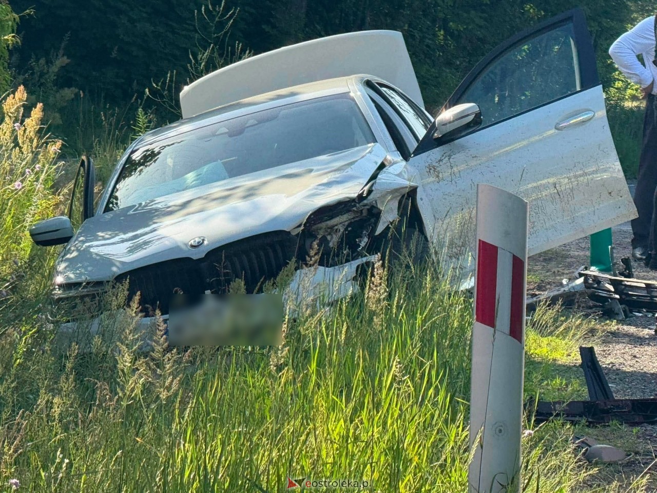 Wypadek w Zabrodziu [27.06.2026] - zdjęcie #1 - eOstroleka.pl