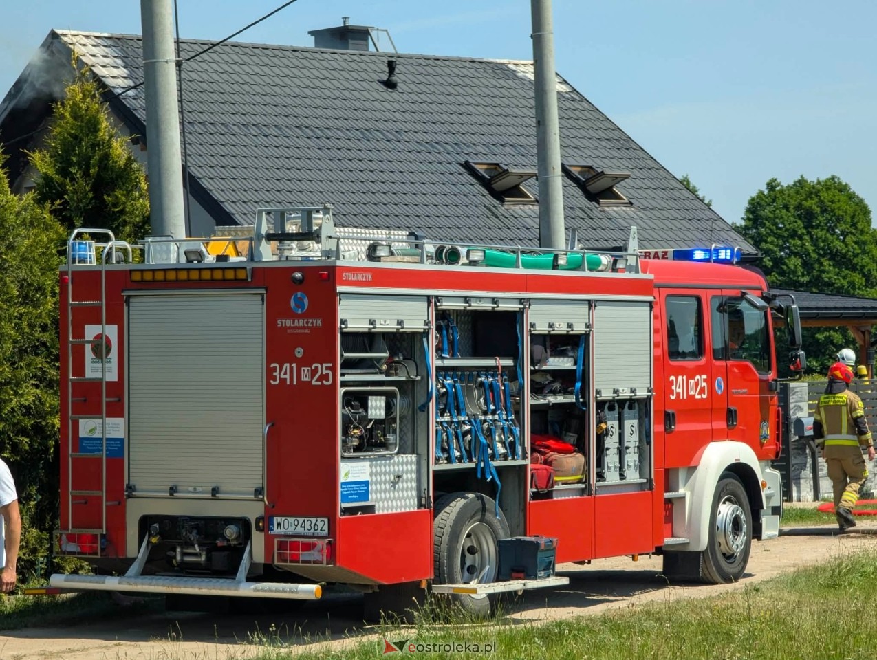 Pożar domu w Rzekuniu [28.06.2026] - zdjęcie #8 - eOstroleka.pl