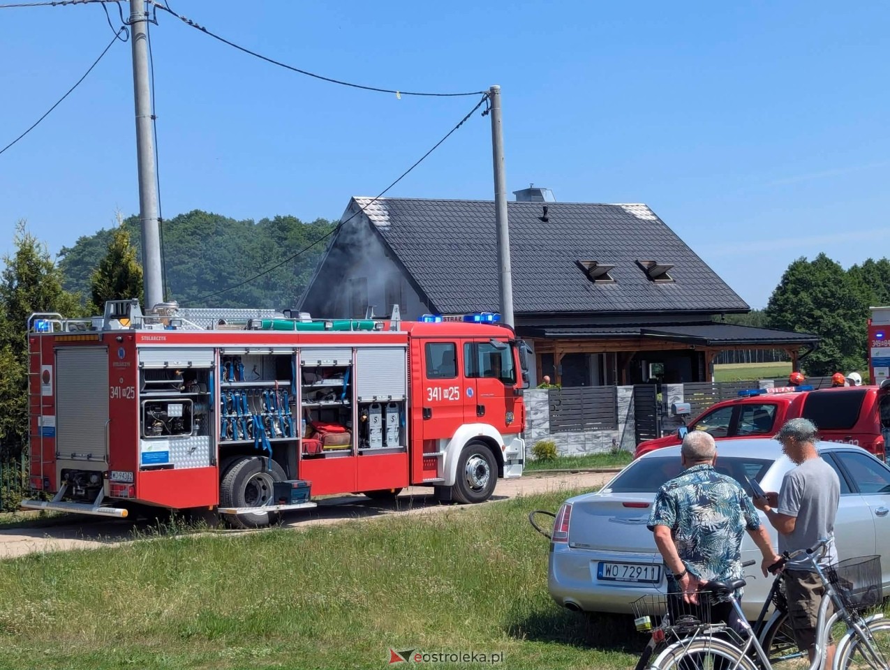 Pożar domu w Rzekuniu [28.06.2026] - zdjęcie #6 - eOstroleka.pl