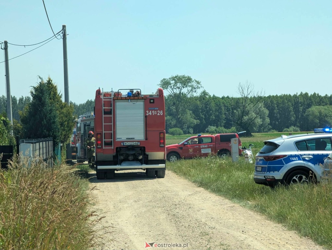 Pożar domu w Rzekuniu [28.06.2026] - zdjęcie #3 - eOstroleka.pl