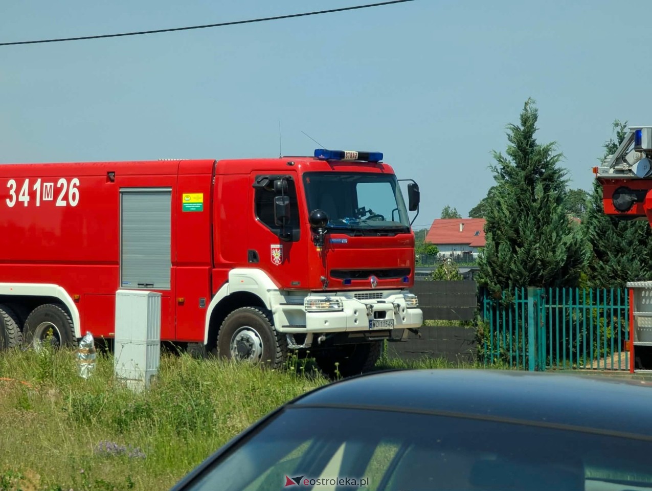 Pożar domu w Rzekuniu [28.06.2026] - zdjęcie #1 - eOstroleka.pl