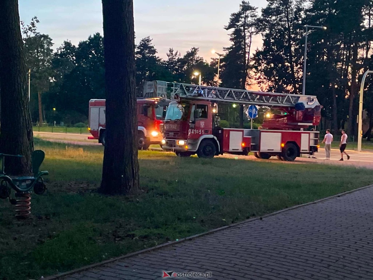 Akcja ratunkowa na Żebrowskiego [30.06.2026] - zdjęcie #2 - eOstroleka.pl