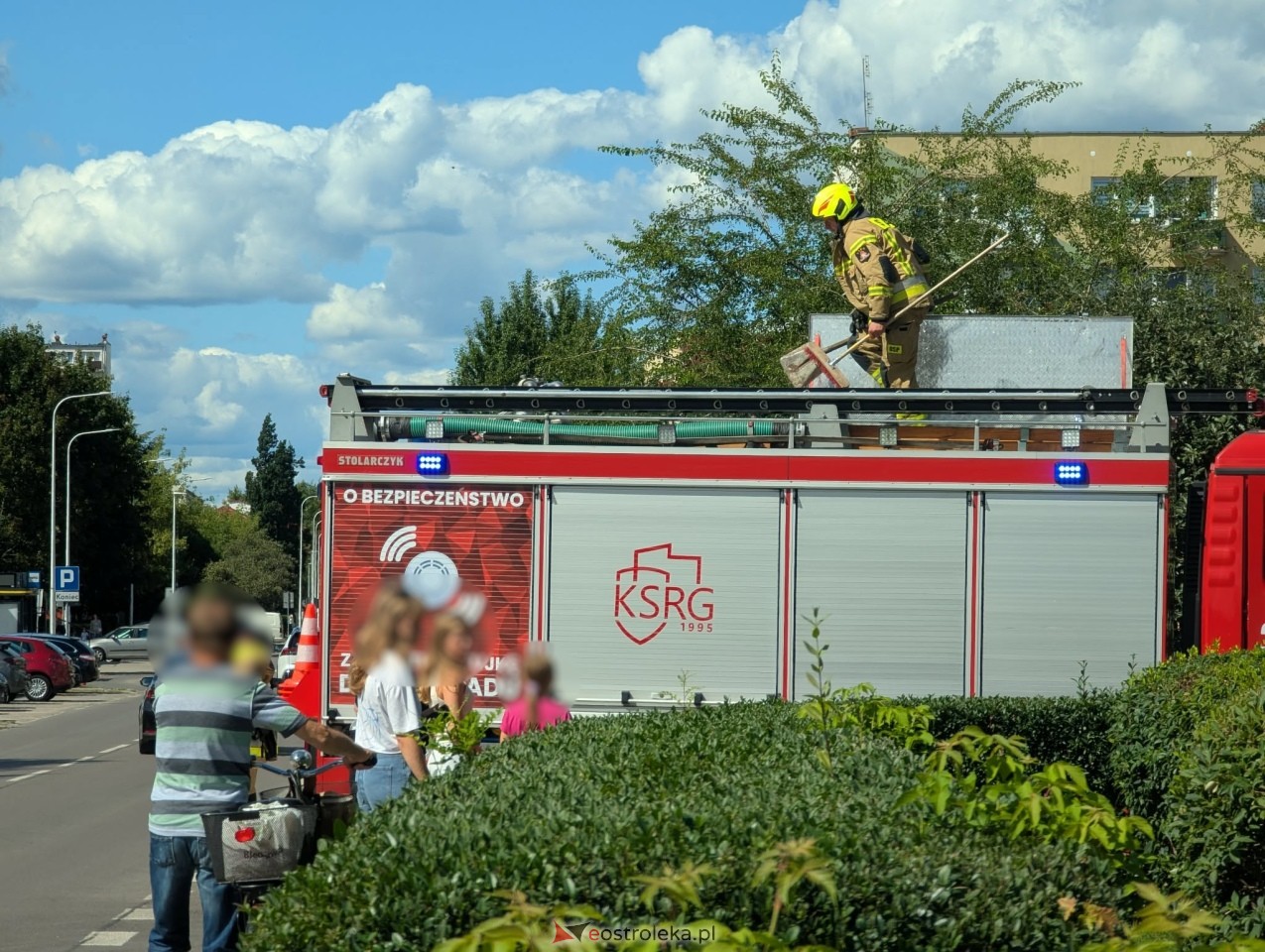 Akcja gaśnicza przy Goworowskiej w Ostrołęce [12.08.2026] - zdjęcie #17 - eOstroleka.pl