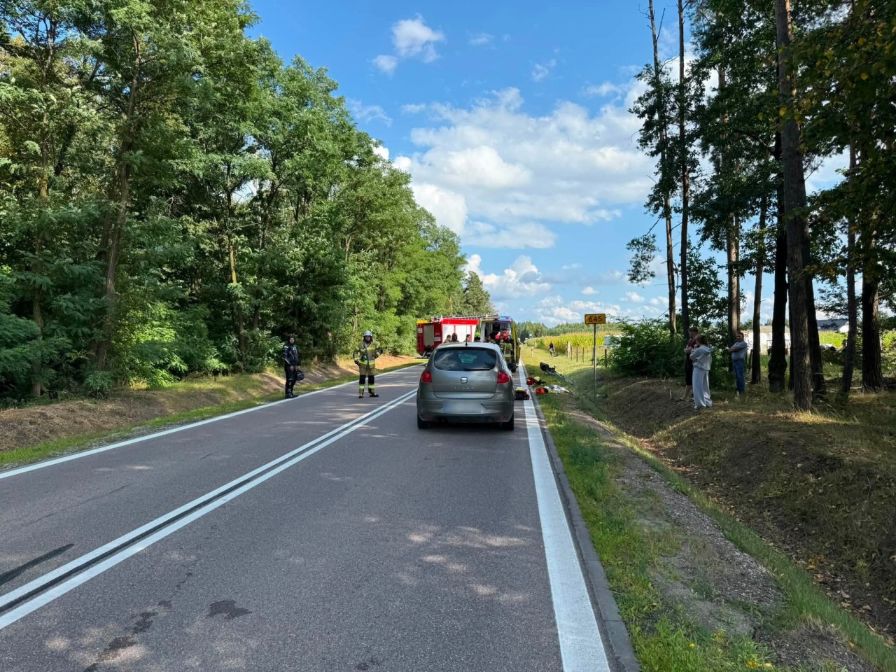 Poważny wypadek w Wykrocie na DW 645 [20.08.2026] - zdjęcie #11 - eOstroleka.pl