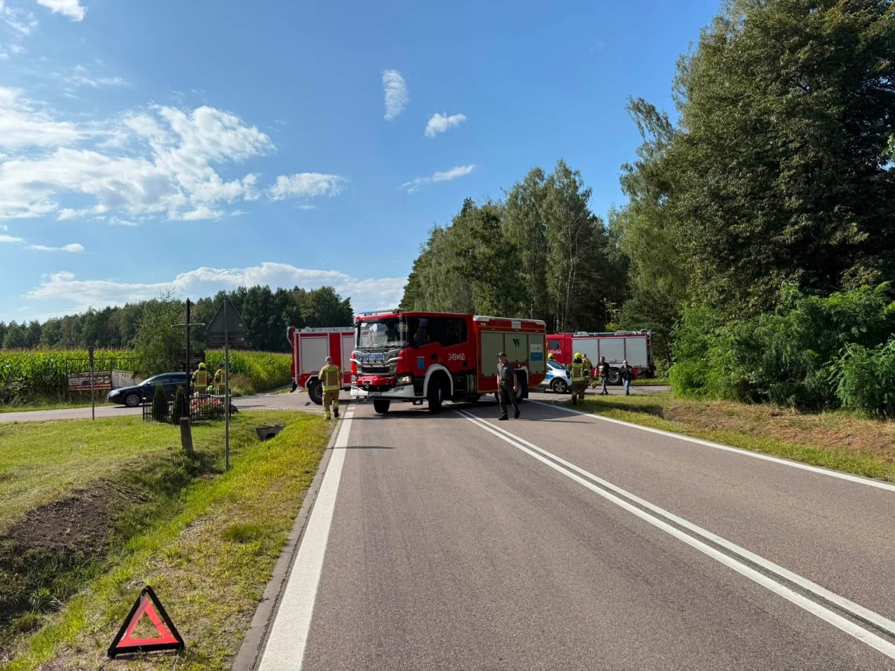 Poważny wypadek w Wykrocie na DW 645 [20.08.2026] - zdjęcie #6 - eOstroleka.pl