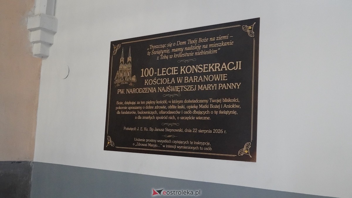 Jubileusz 100-lecia konsekracji kościoła w Baranowie [22.08.2026] - zdjęcie #47 - eOstroleka.pl
