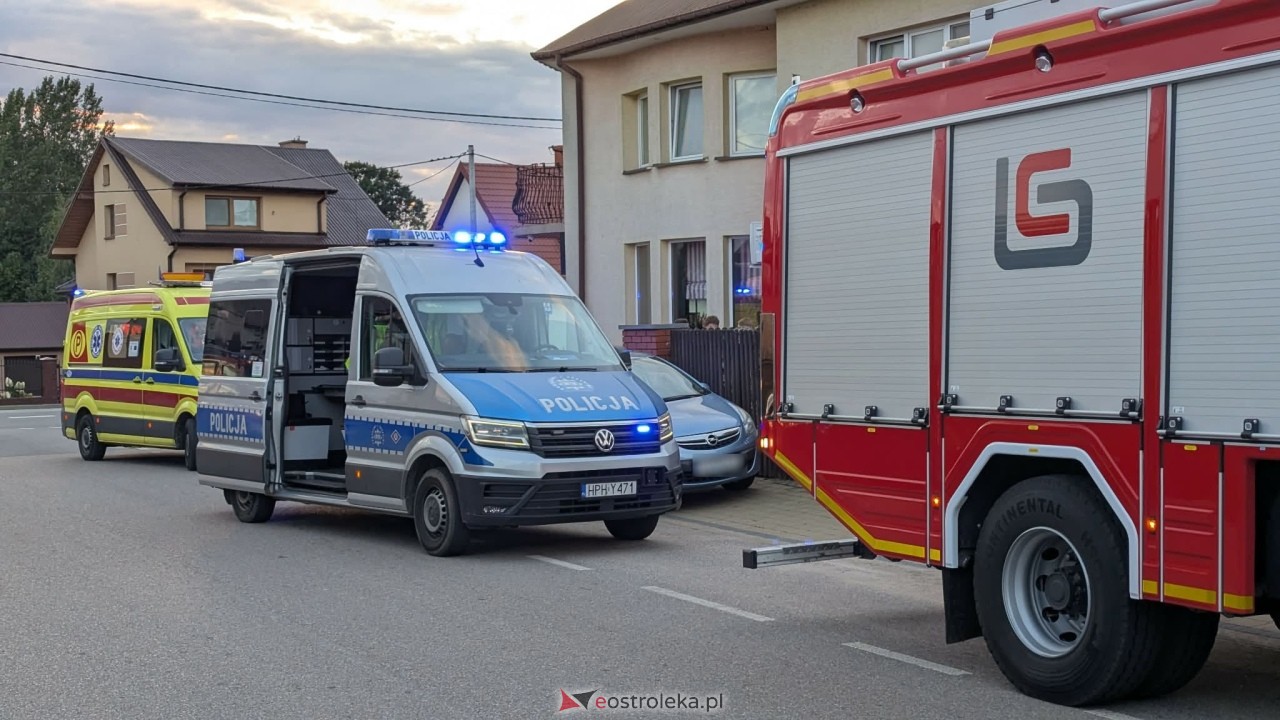 Zderzenie motocyklisty z BMW w Czerwinie [30.08.2026] - zdjęcie #9 - eOstroleka.pl