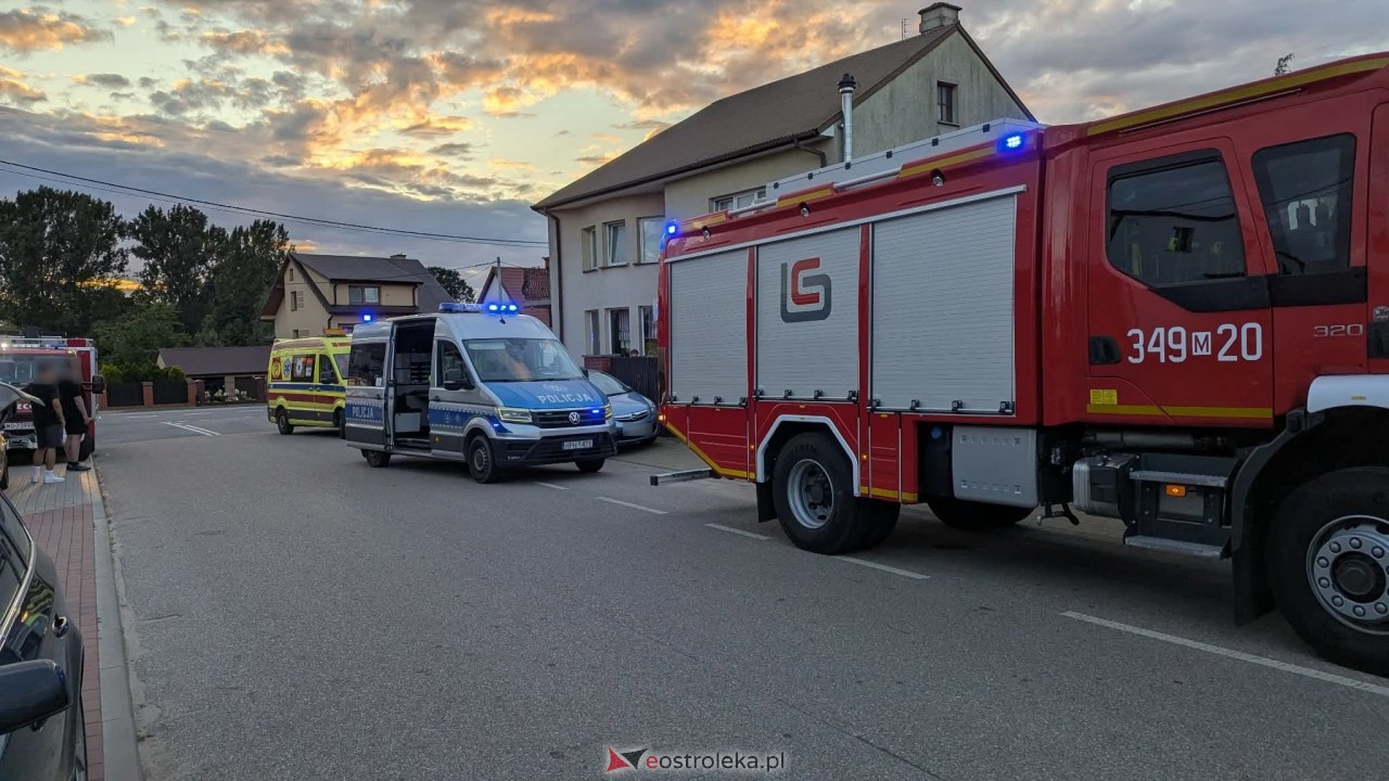 Zderzenie motocyklisty z BMW w Czerwinie [30.08.2026] - zdjęcie #5 - eOstroleka.pl