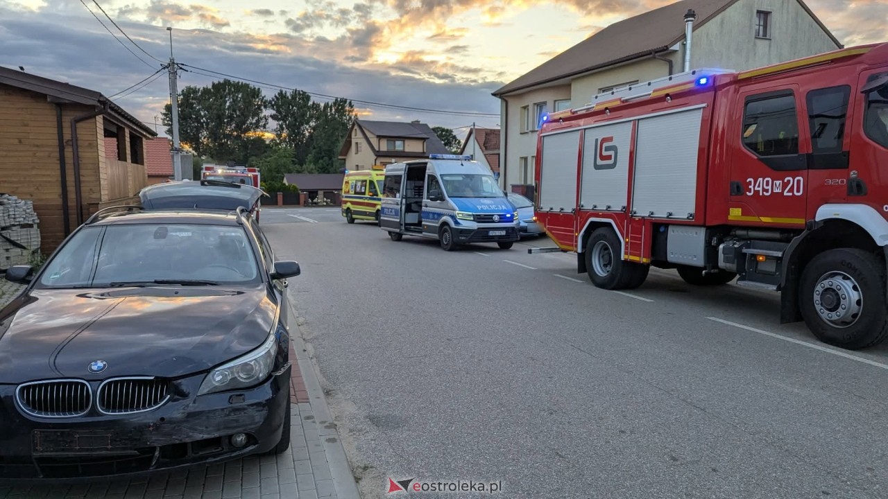 Zderzenie motocyklisty z BMW w Czerwinie [30.08.2026] - zdjęcie #3 - eOstroleka.pl