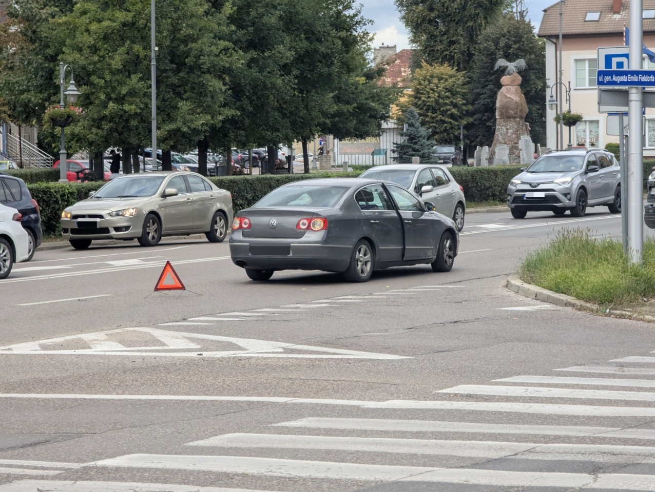 Kraksa na skrzyżowaniu ulic Kopernika i Fieldorfa Nila [24.09.2026] - zdjęcie #4 - eOstroleka.pl