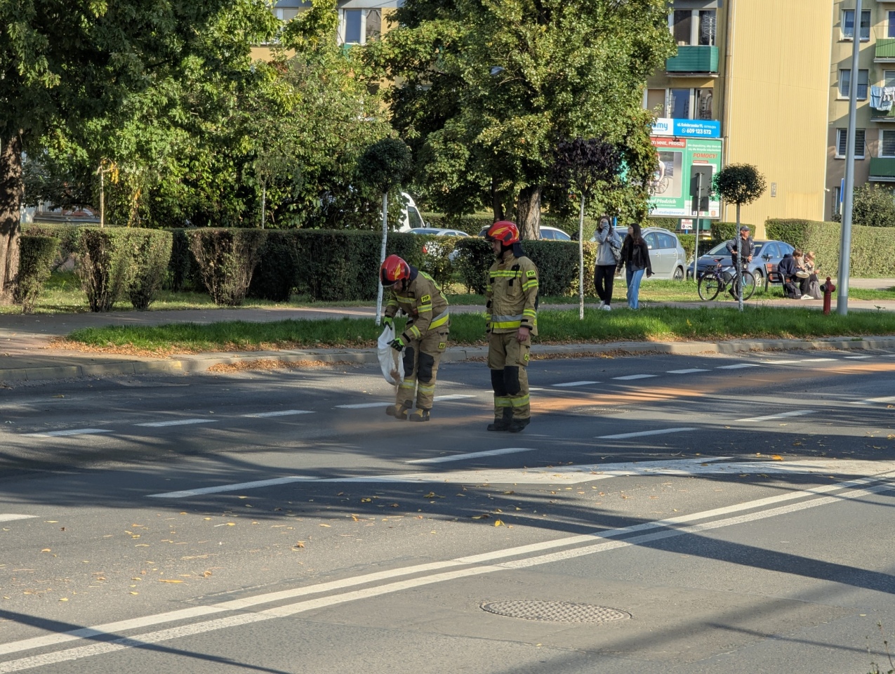 Plama oleju na 11 Listopada - zdjęcie #2 - eOstroleka.pl