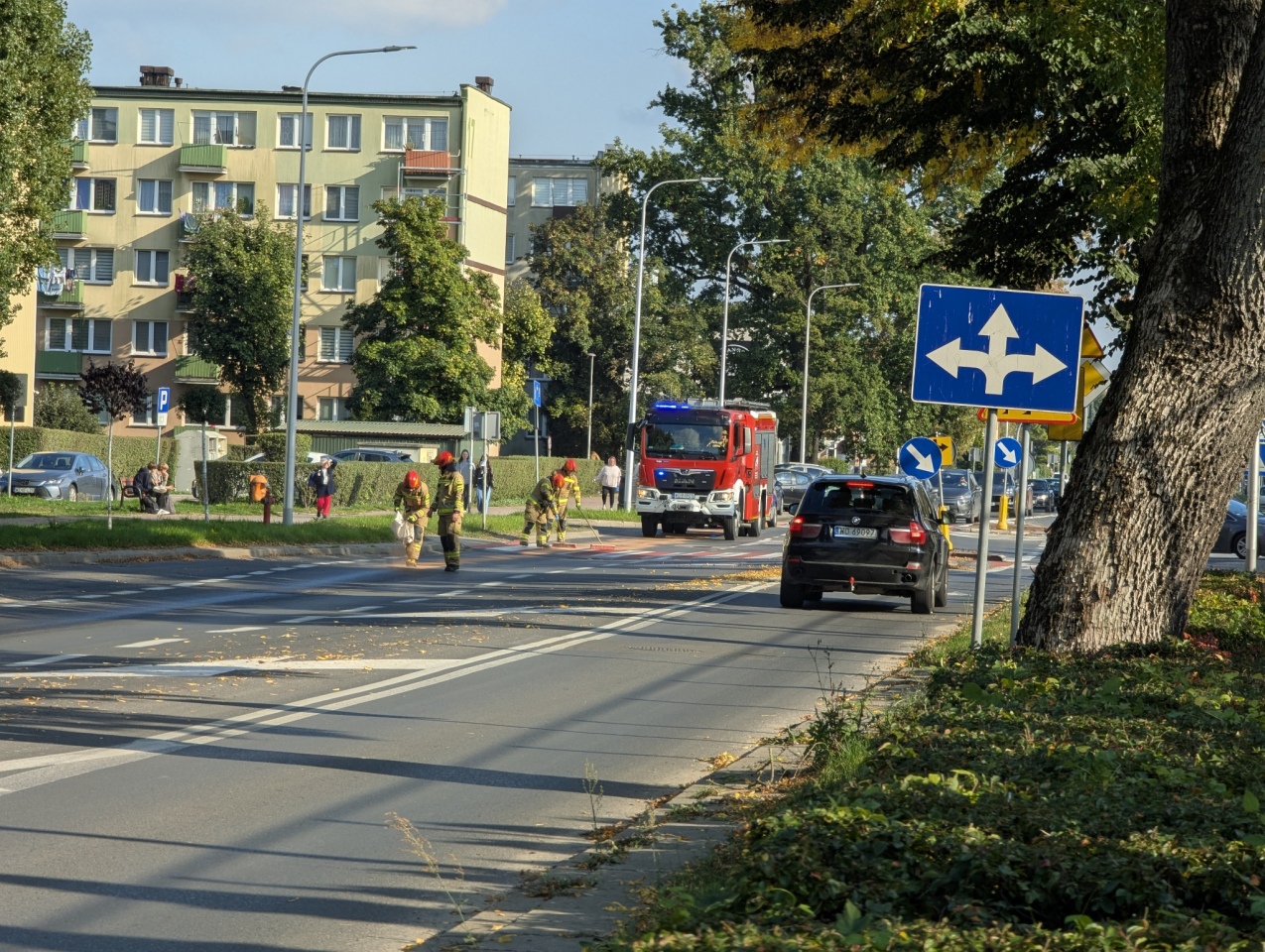 Plama oleju na 11 Listopada - zdjęcie #1 - eOstroleka.pl