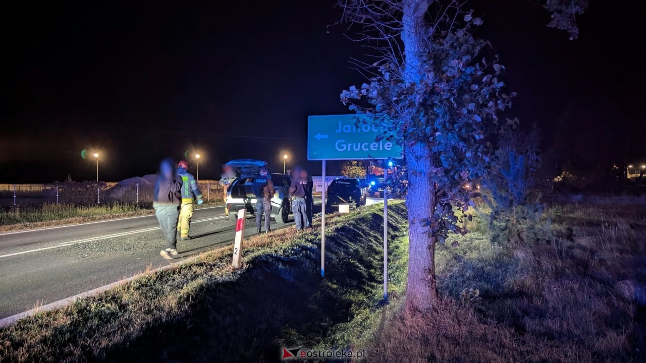 Wypadek w Zamościu - trasa Ostrołęka - Ostrów Mazowiecka [09.10.2026] - zdjęcie #6 - eOstroleka.pl