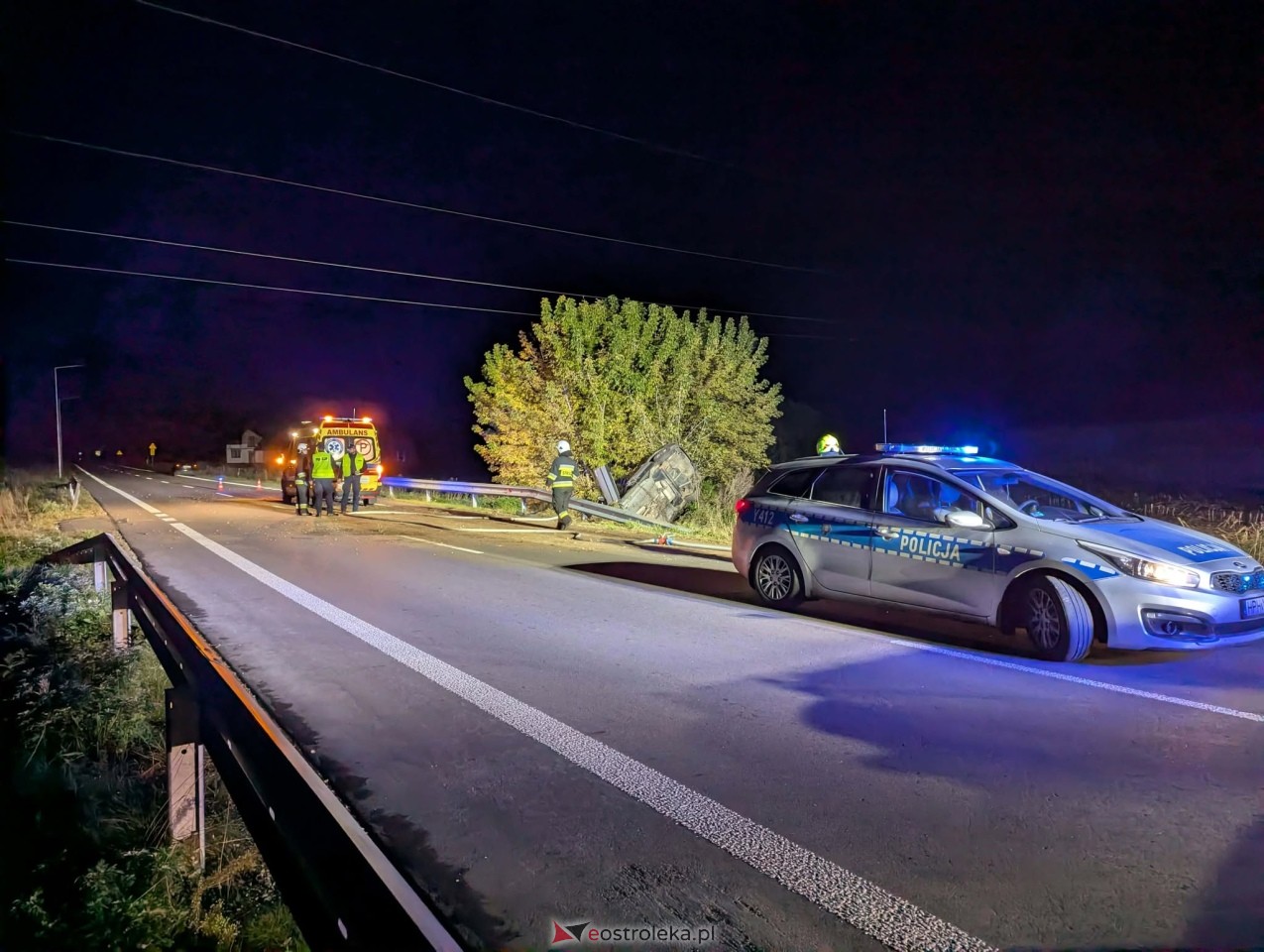 Dachowanie na trasie Kadzidło - Jeglijowiec [12.10.2026] - zdjęcie #11 - eOstroleka.pl