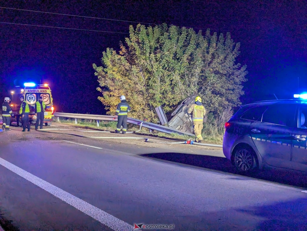 Dachowanie na trasie Kadzidło - Jeglijowiec [12.10.2026] - zdjęcie #4 - eOstroleka.pl