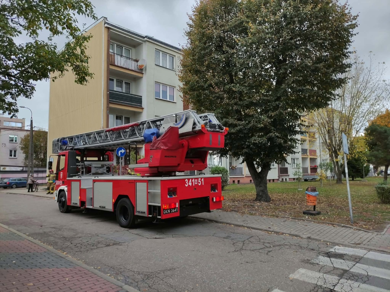 Akcja ratunkowa na Celulozowej w Ostrołęce [15.10.2026] - zdjęcie #5 - eOstroleka.pl