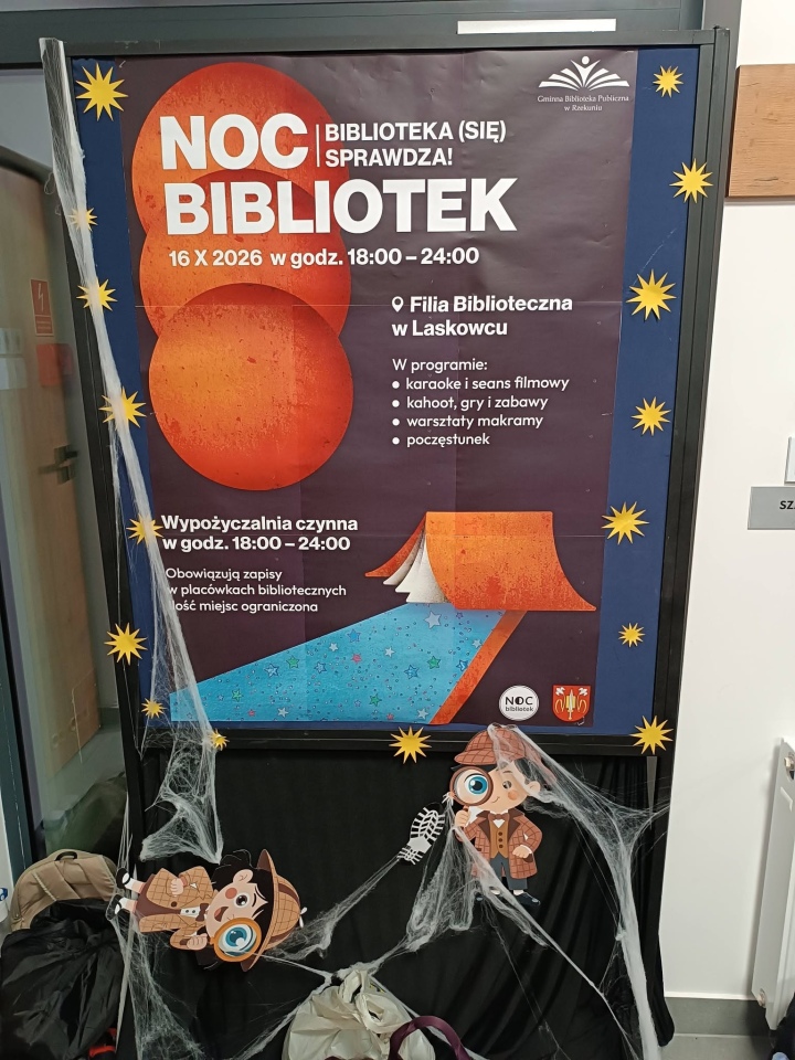 Cicha biblioteka? Nie tym razem! Noc Bibliotek w Laskowcu pełna emocji [16.10.2026] - zdjęcie #15 - eOstroleka.pl