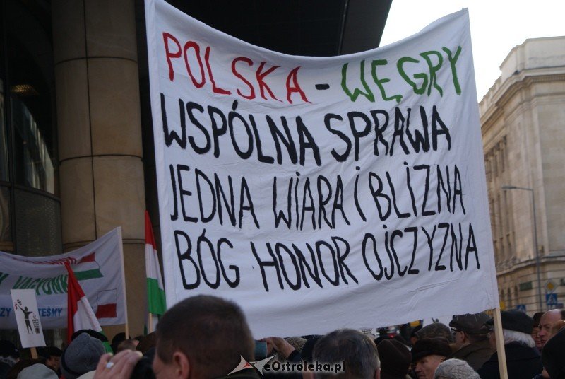 Pikieta przed siedzibą przedstawicielstwa Komisji Europejskiej w Warszawie [17.I.2012] - zdjęcie #15 - eOstroleka.pl