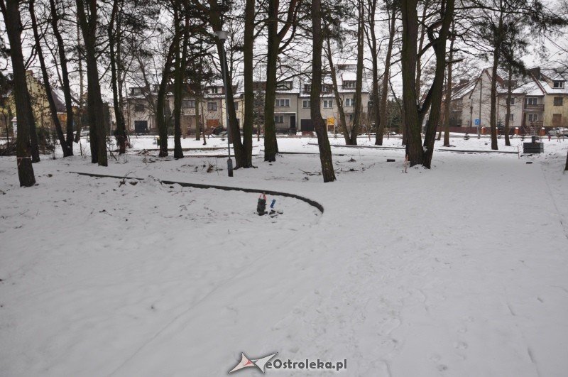 Las przy ulicy Bursztynowej zmienił się w plac budowy [19.I.2012] - zdjęcie #12 - eOstroleka.pl
